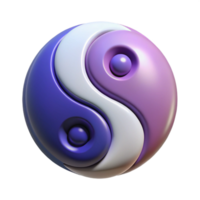 intense pristine A stylized Yin and Yang symbol, balanced and harmonious with Transparent Background handcrafted png