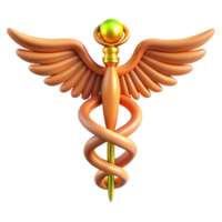 mesmerizing gothic Caduceus, staff of Hermes, isolated, with Transparent Background gallery standard png
