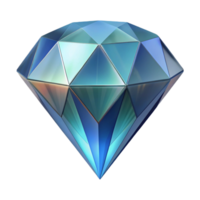 playful elegant Photorealistic, ultra-detailed isolated cutout of a single, levitating, faceted diamond with internal refractive light patterns with Transparent Background authentic png