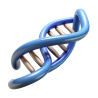 sumptuous modern Hyper-specific, professional render of a single photorealistic DNA strand, double helix, isolated cutout with Transparent Background detailed png