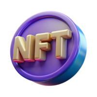 splendid memorable NFT Non-Fungible Token digital art, with Transparent Background png