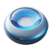 gedenkwaardig minimalistische professioneel veroorzaken, fotorealistisch, ultra-gedetailleerd geïsoleerd uitknippen van een enkel, slim contact lens met transparant achtergrond origineel png