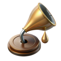 timeless gothic Ultra-detailed, professional render of a solitary, floating, antique phonograph needle, dripping with liquid mercury with Transparent Background precision png