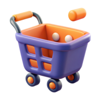 radiant bohemian A stylized shopping cart, abstract and modern with Transparent Background museum quality png