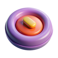 splendid minimalist Hyper-specific, photorealistic isolated cutout of a single button with Transparent Background artisan png