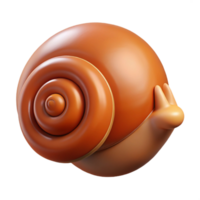 passionate pristine Concept art style, isolated cutout of a single, coiled snail shell, brown and spiraled with Transparent Background luxury png