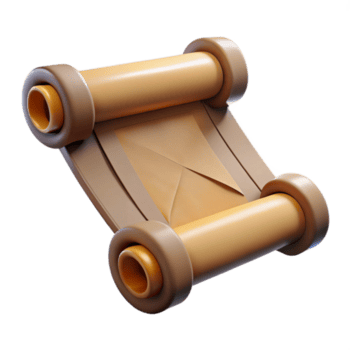 notevole classico isolato ritagliare, ultra dettagliato concetto arte stile interpretazione di un' separare, antico, Esposto alle intemperie scorrere con illeggibile simboli con trasparente sfondo impeccabile png