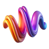 striking peaceful urban Concept art style, isolated cutout of a dynamic, abstract representation of sound waves with vibrant colors and flowing lines with Transparent Background elite png