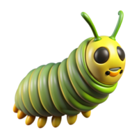 immaculate quintessential A crawling Monarch butterfly caterpillar, with Transparent Background png