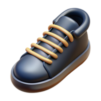 serene tranquil art deco Concept art style isolated cutout of a single black shoelace with Transparent Background high resolution png