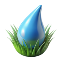 striking victorian Photorealistic, ultra-detailed isolated cutout of a single, wet raindrop clinging to a blade of grass with Transparent Background sharp png