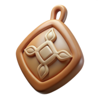 picturesque passionate impressionist Hyper-specific, professional render of an isolated cutout, tribal amulet, carved bone, symbolic markings with Transparent Background precision png
