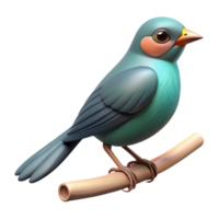 pristine organic Bird perched on a branch invisible, with Transparent Background fine detail png