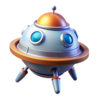 striking distinguished Concept art style, hyper-specific, professional render, isolated cutout of a single, futuristic space probe with Transparent Background png