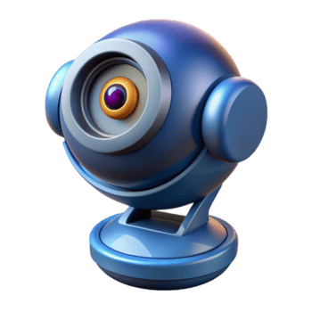 Impressionante moderno High Tech sicurezza telecamera con rotante lente e infrarosso sensori con trasparente sfondo lusso png