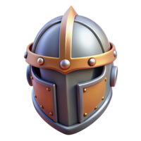 vibrant whimsical urban Ultra-detailed concept art illustration of a single stylized medieval helmet, knight's helm, isolated cutout with Transparent Background fine detail png