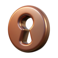 serene harmonious tropical Photorealistic, hyper-specific professional render of a single antique keyhole, isolated cutout with Transparent Background luxury png
