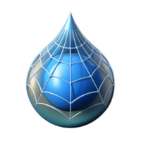 extraordinary dramatic urban Close-up of a dewdrop on a spider web with Transparent Background Dewdrop and web considered a single entity original png