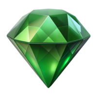 nostalgic sumptuous Professional render of a hyper-specific, isolated cutout, single, polished gemstone, emerald green with facets and internal reflections with Transparent Background exclusive png