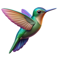 striking minimalist Close up of hummingbird hovering with Transparent Background high resolution png
