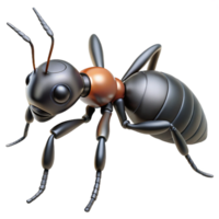 serene exceptional Ultra-detailed, isolated cutout, photorealistic biomechanical ant, hyper-specific professional render with Transparent Background png
