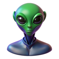 radiant whimsical futuristic Concept art style, isolated cutout of a single, stylized, alien creature head with Transparent Background 4K png