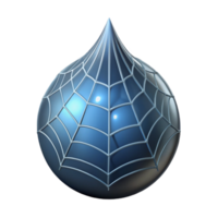 standout organic Close-up of a dewdrop on a spider web with Transparent Background Dewdrop and web considered a single entity impeccable png