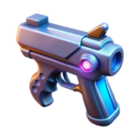 serene coastal Hyper-specific, concept art style isolated cutout of a single, futuristic, laser pistol, emitting subtle energy pulses with Transparent Background gallery standard png