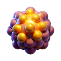 striking retro Isolated cutout, photorealistic, ultra-detailed render of a single, pulsating, quasar emitting powerful radiation with Transparent Background original png