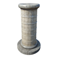 peaceful extraordinary Concrete pillar with rebar texture, with Transparent Background precision png