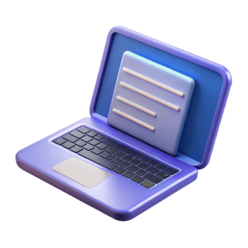 notável abstrato computador portátil computador com aberto tampa exibindo código com transparente fundo nível superior png