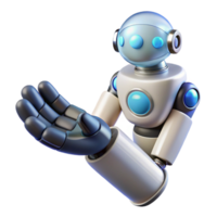 passionate magnificent Artificial intelligence robot hand holding an object with Transparent Background premium png