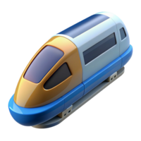 unparalleled minimalist Hyper-specific, concept art style, isolated cutout of a single, magnetic levitation train carriage with Transparent Background masterfully captured png