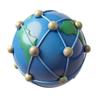 mesmerizing mysterious bohemian A stylized world globe, abstract and interconnected with Transparent Background gallery standard png
