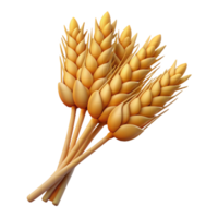 harmonious spectacular Bundle of wheat stalks with Transparent Background handcrafted png