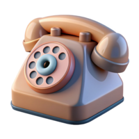 unforgettable geometric Photorealistic, isolated cutout of a single vintage rotary phone, hyper-specific dial texture, ultra-detailed with Transparent Background top-tier png