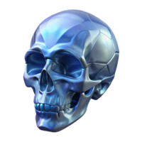 sumptuous vintage Isolated cutout, ultra-detailed concept art style rendering of a single, stylized human skull made of crystal with Transparent Background crisp png
