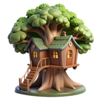 dramatic artistic A Treehouse Built Into a Giant Sequoia authentic png