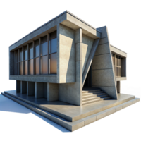 extraordinary abstract Brutalistic Concrete Library Sharp high resolution png