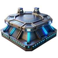 beautiful abstract A Futuristic Spaceship Landing authentic png