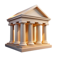 dramatic rustic A Greek Temple with Doric Columns genuine png