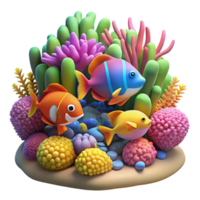 stunning creative A Vibrant Coral Reef Teeming with authentic png