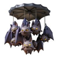 impressive vintage A Colony of Bats Hanging Upside Down in detailed png