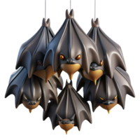 beautiful vintage A Colony of Bats Hanging Upside Down in authentic png