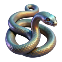 dramatic creative A Slithering Snake with Iridescent high resolution png