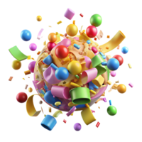 magnificent rustic A Chaotic Explosion of Colorful 4K png