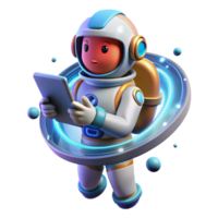beautiful abstract A Lone Astronaut Holding a Glowing authentic png