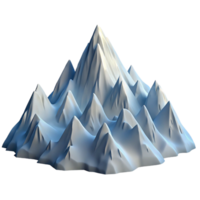 elegant minimalist A Majestic Mountain Range Covered in high resolution png