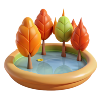 magnificent rustic A Single Autumn Leaf Floating on a high resolution png