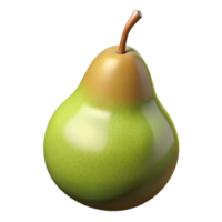 elegant vintage A Single Ripe Pear Meticulously Rendered high resolution png